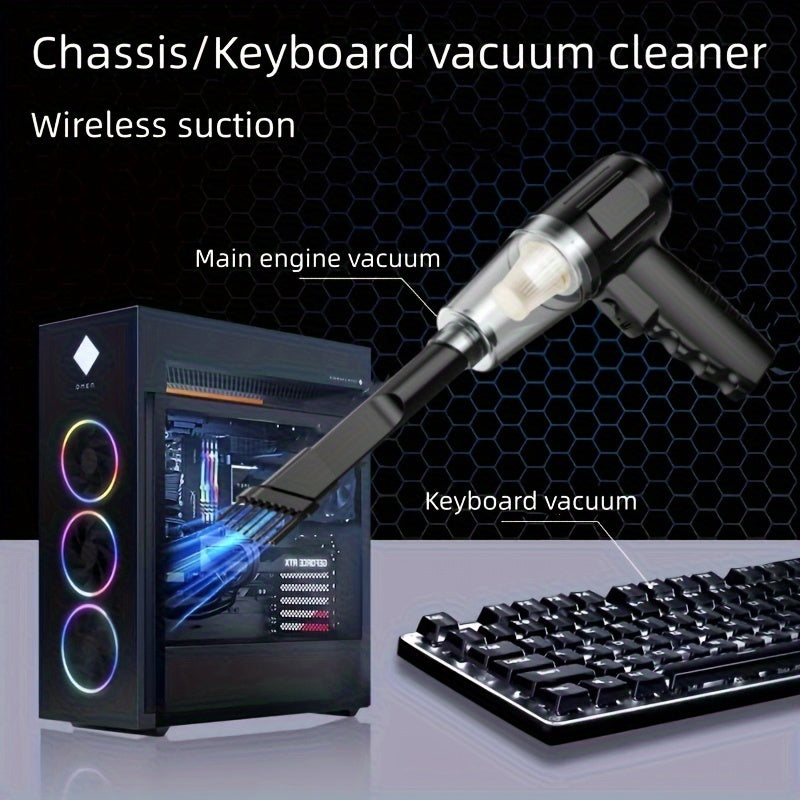 Cordless 3-in-1 Blower and Vacuum Cleaner – USB Rechargeable for Home, Office & Car - Cyprus