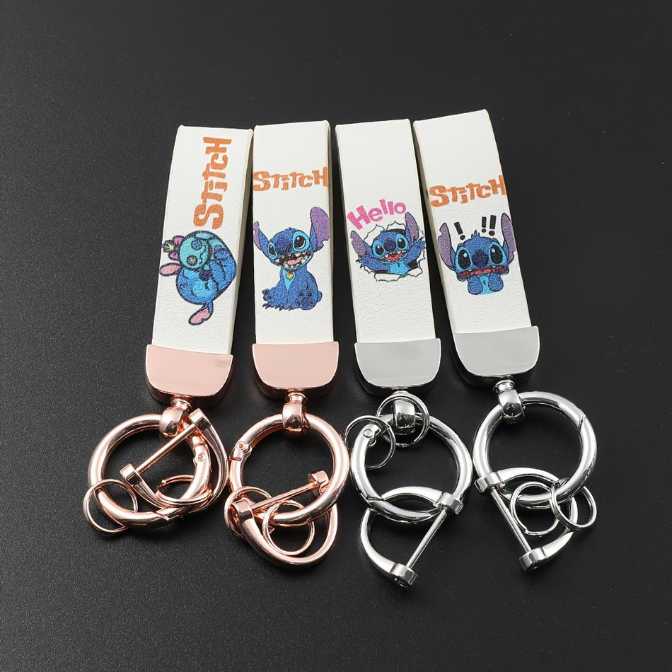 Χαριτωμένος Stitch Μοτίβο δερμάτινο keychain για άνδρες - Magic Delight - Κύπρος