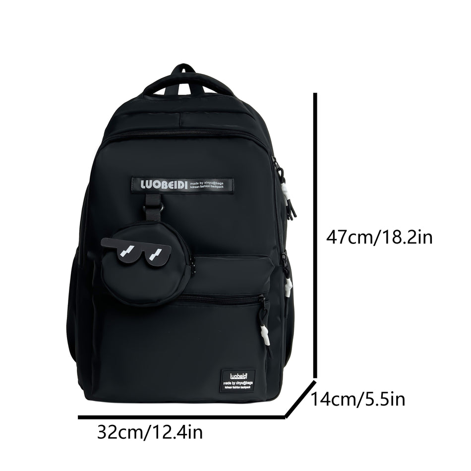 Large Capacity Zip Up Backpack for Students - Cyprus