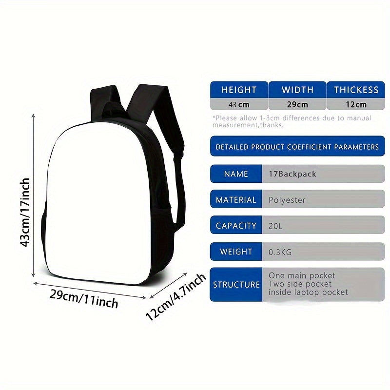 Football Player Print Backpack, Suitable For Teenagers, Boys, And Girls, Durable Lightweight, Suitable For Students