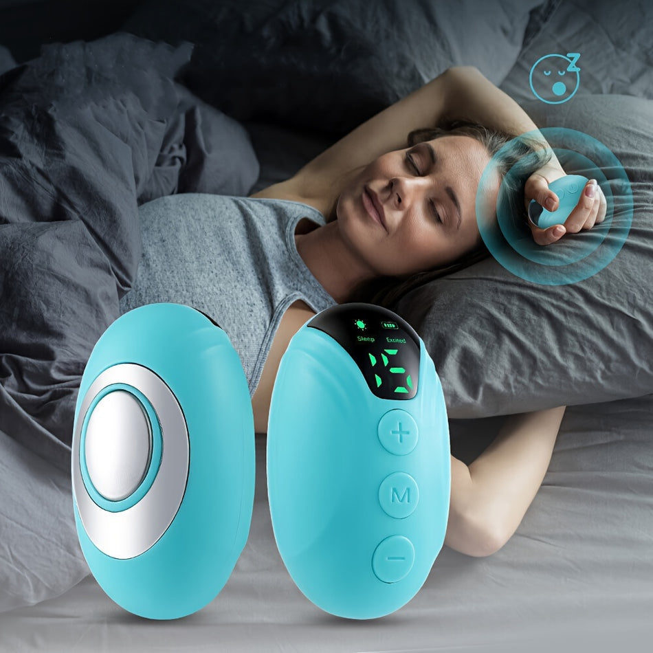 Portable Mini Sleep Aid Device with 15 Intensity Levels for Anxiety Relief