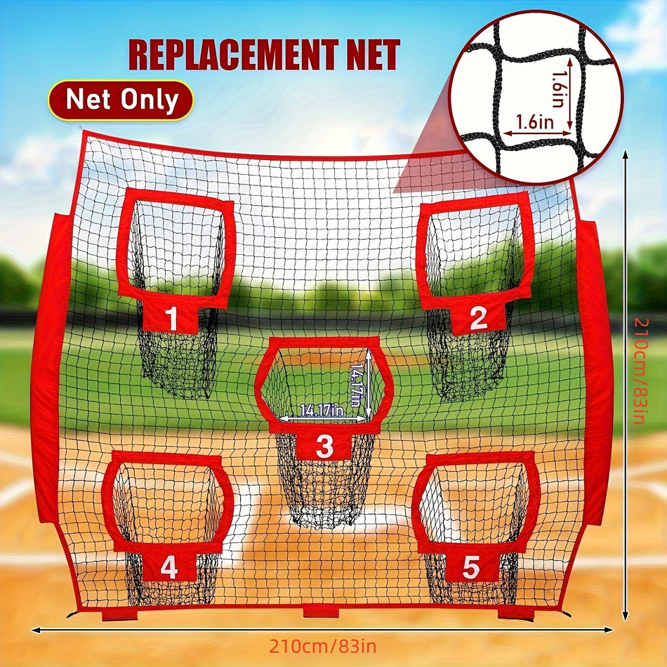 Portable 5-Hole Football Training Net for Throwing Practice - Cyprus