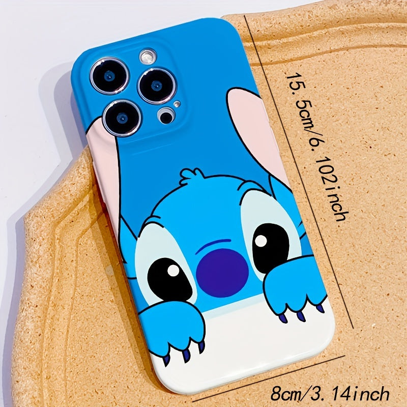 Stitch Cartoon Anime PET Phone Case for iPhone 11/12/13/14 Series - UME Kawaii Travel Accessory - Cyprus