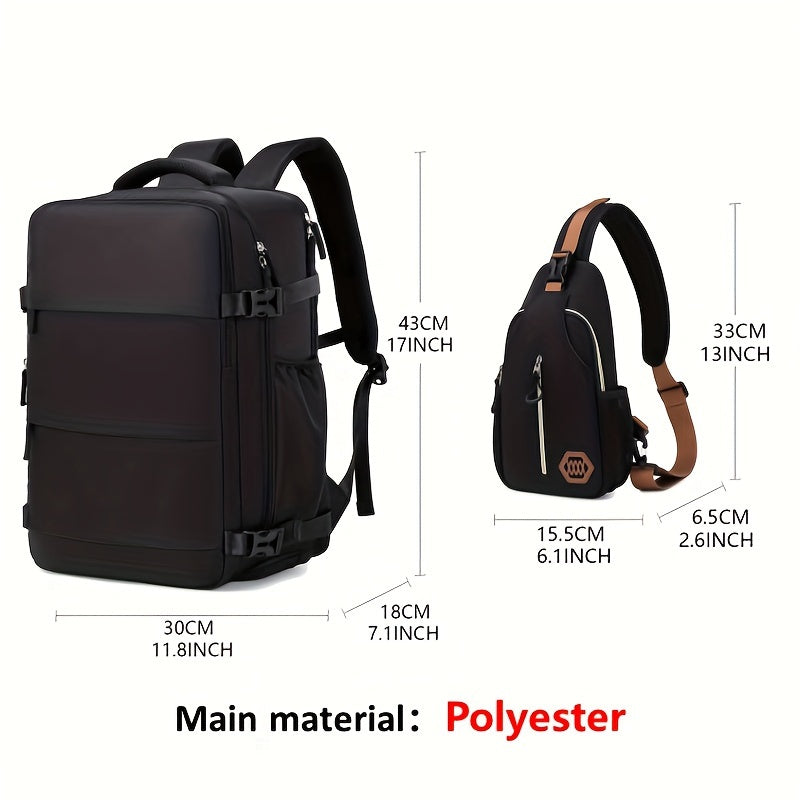 Waterproof Travel Backpack with Shoe Compartment for Outdoor Adventures - Cyprus