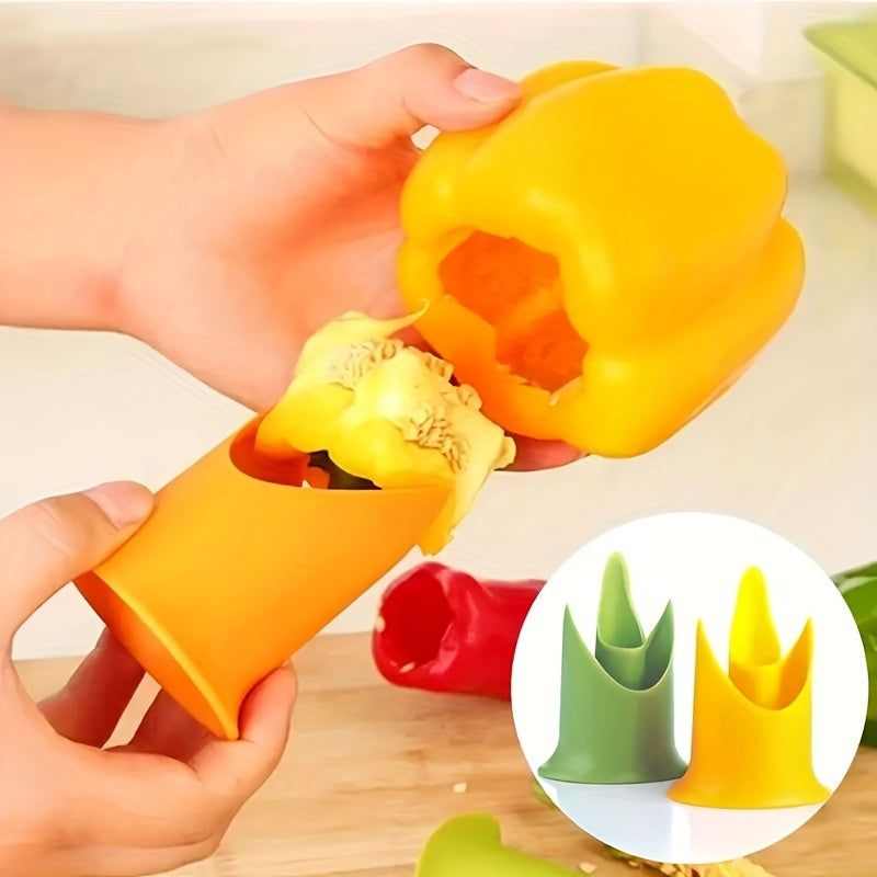 2pcs Pepper Seed Remover Set - Efficient Pepper Corer for Hassle-free Cooking - Cyprus