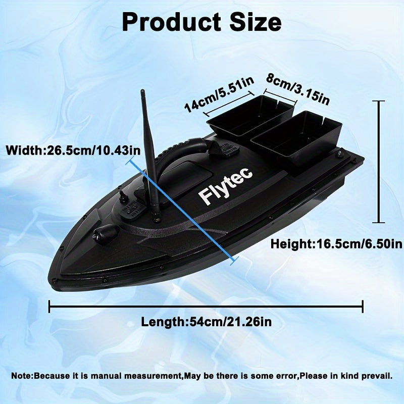 Smart RC Bait Boat with Dual Compartment and 500m Range - Cyprus