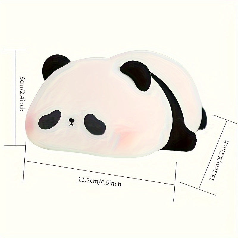 YETHKE Adorable Panda Silicone Pat Light - USB Rechargeable, 3-Level Dimmable Soft Glow - Cyprus