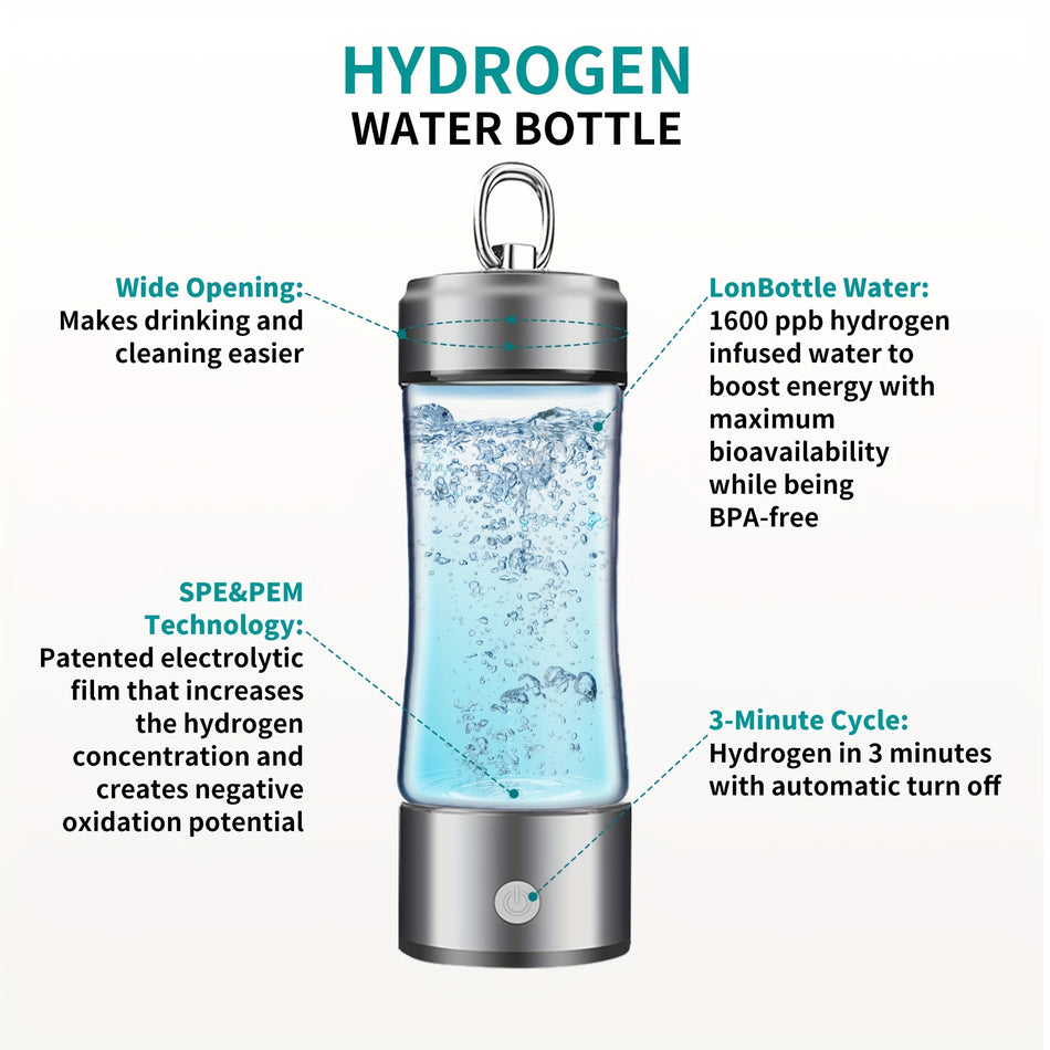 Mueuton 3 In 1 Water Ionization Bottle - Hydrogen Water Generator - Cyprus