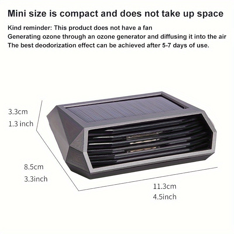 FreshDrive Solar-Powered Car Air Purifier - Clean and Sterile Air On-the-Go - Cyprus