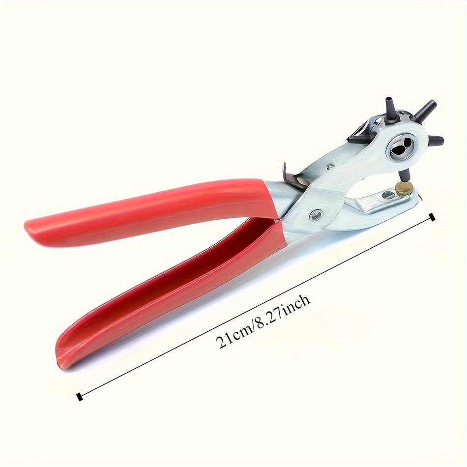 Multi-Functional Punch Pliers Round Hole Oval Hole DIY Tool Watchband Strap Household Leathercraft Leather Belt Hole Punch Plier - Cyprus