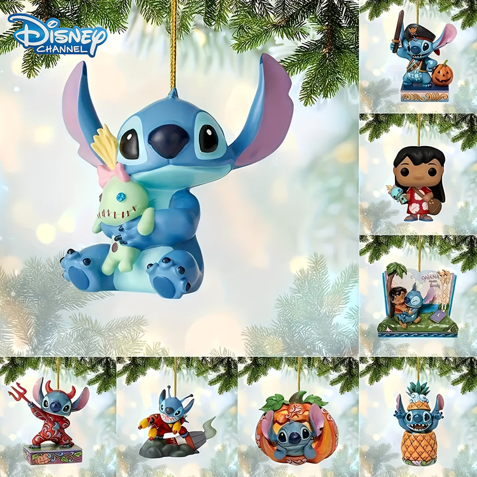 Stitch Acrylic Christmas Ornament - Versatile Holiday Decoration - Cyprus