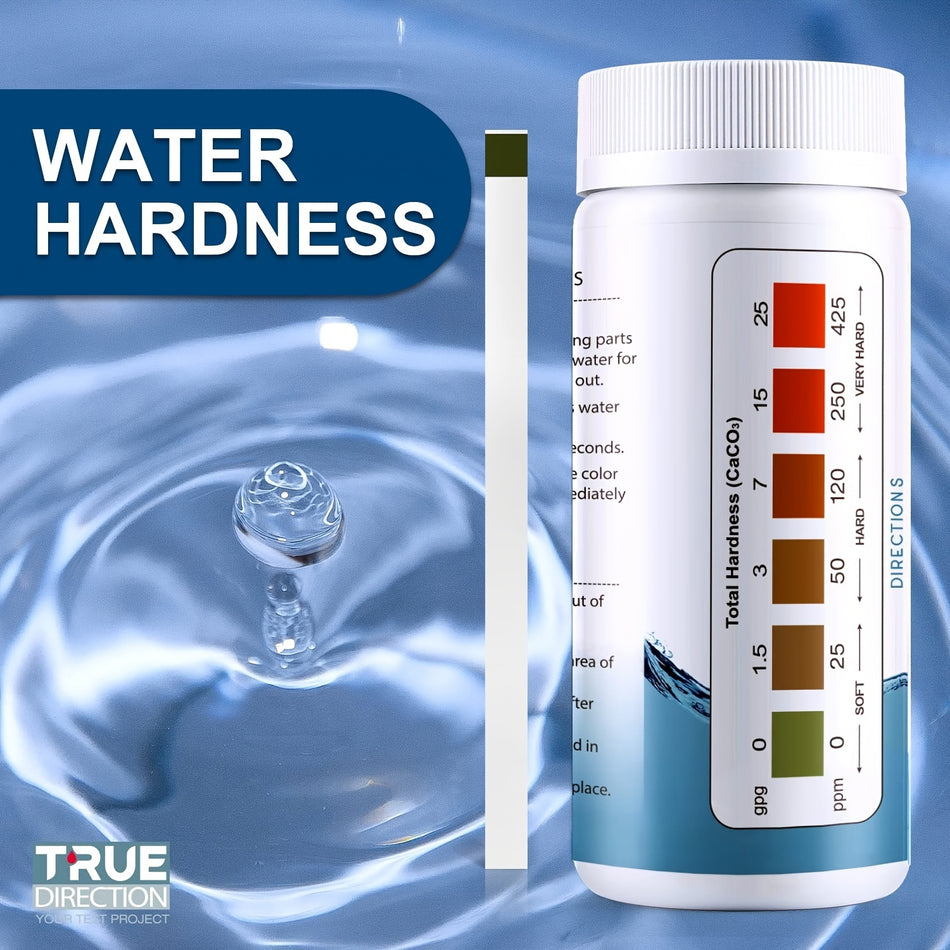 Total Water Hardness Test Strips 0-425 Ppm - Cyprus