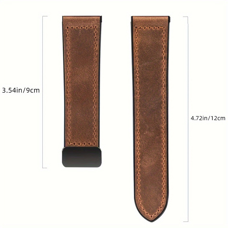 20mm Faux Leather Silicone Bands for Smart Watches - Cyprus