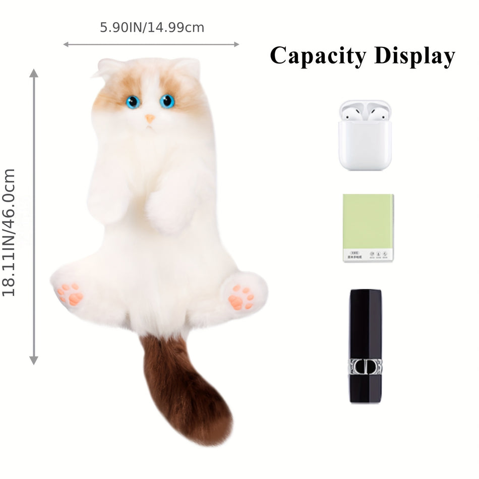 Chongker Mini Raddoll Cat Sac en peluche - Cat en peluche réaliste fait à la main