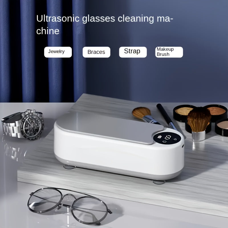 Ultrasonic Cleaner for Glasses and Jewelry - Chemical-Free, High-Frequency Vibration