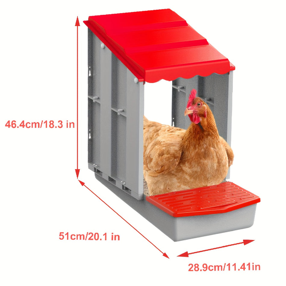 Wall-Mounted Easy-Install Chicken Nesting Box for Hens & Ducks