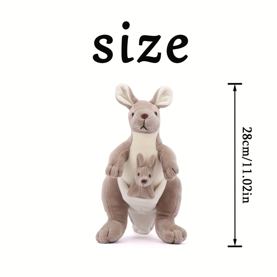 Kuscheliger Khaki Kangaroo Plüschspielzeug für Wohnkultur & Geschenke