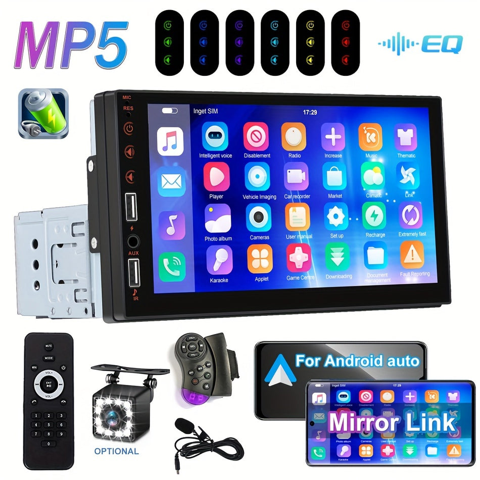 HD Touch Screen Car Stereo с Android Auto & Mirror Link - Ultimate Connectivity & Safety - Кипр