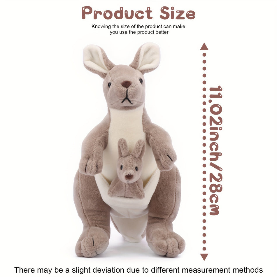 Cuddly Kangaroo & Baby Plush Toy Set - Perfect Gift for Babies 0-3 Years - Cyprus