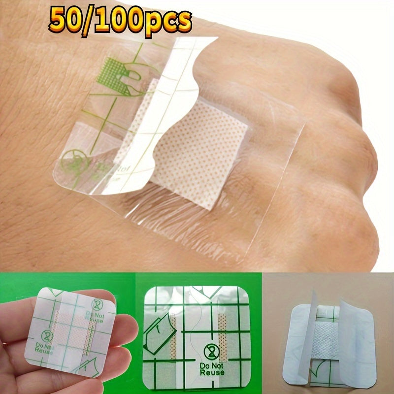 Waterproof Transparent Medical Adhesive Wound Stickers - Easy First Aid Care, Disposable & Square Shaped - Cyprus