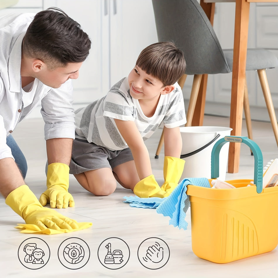 Kids abnehmbare Reinigungsset - Spielzeug Sweep, Mopp und Dustpan - Zypern -