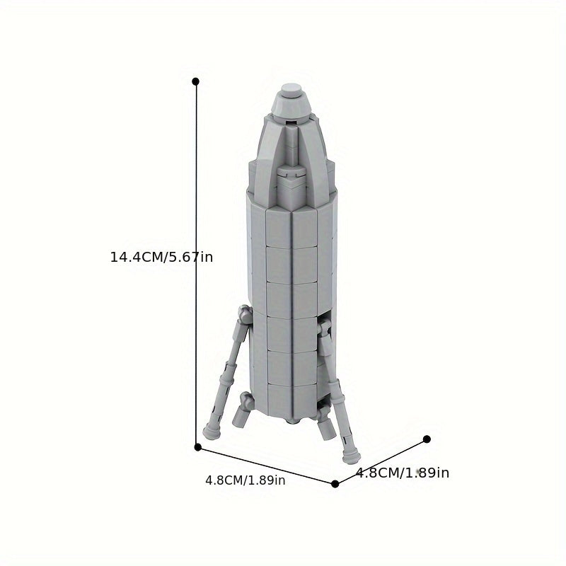 SpaceX Starhopper Model Roket Yapı Kiti - 197 PCS Gençler İçin Eğitim Oyuncak 14+ - Kıbrıs