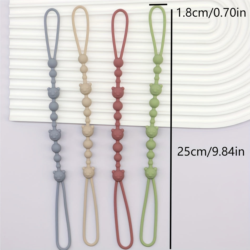 Adjustable Silicone Pacifier Chain & Stroller Strap Set 🌟