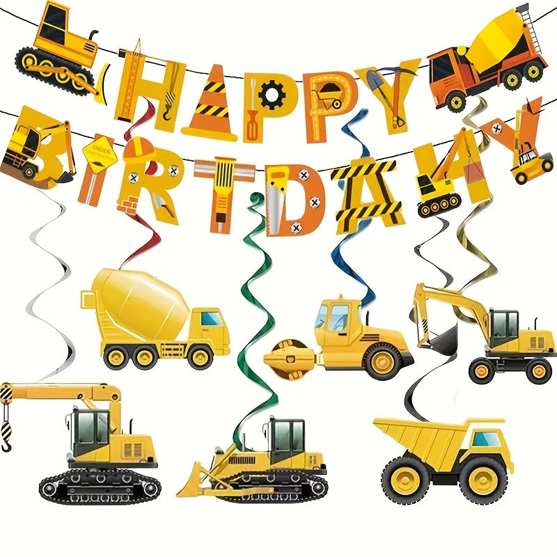 Bob The Builder - Joyeux anniversaire Construction Swirls Decorations