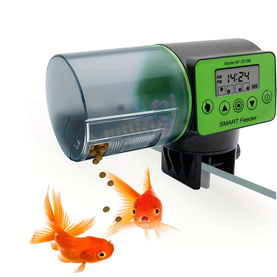 Ficheur de poisson LCD automatique avec minuterie - Dispensateur à batterie