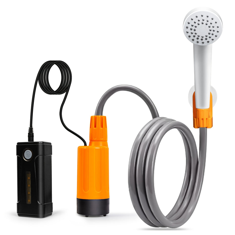 KOOPS Portable Camping Shower Pump with Detachable USB Rechargeable Batteries - Cyprus