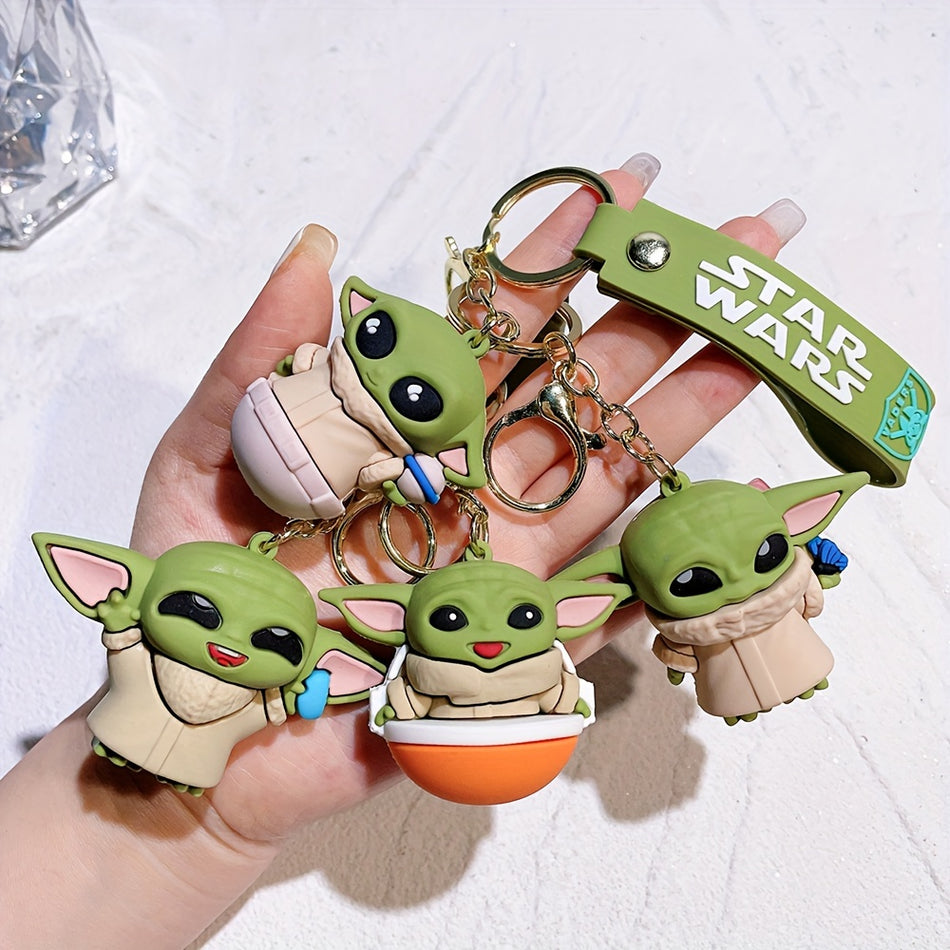 Kawaii Mandalorian μωρό Yoda Μοντέλο Keychain - Κύπρο