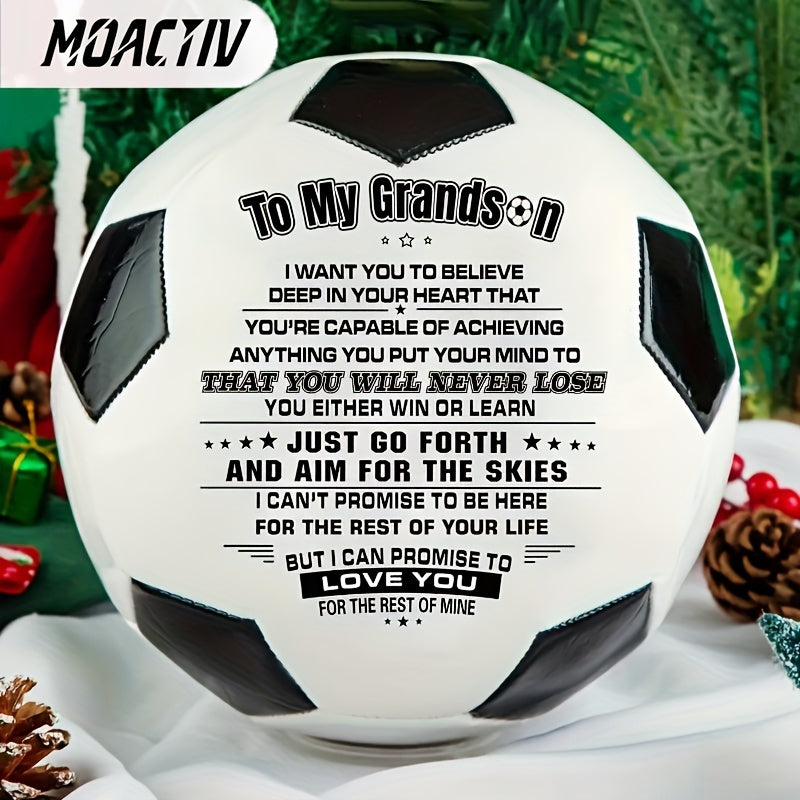 PU Leather Soccer Ball for Grandson with Pump - Cyprus