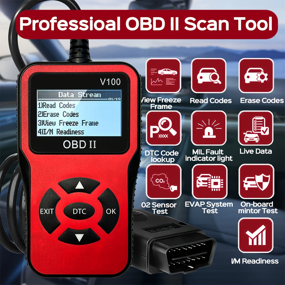 أداة قارئ رمز الماسح التشخيصي obd2