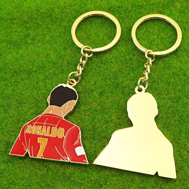 Champion's Choice Cristiano Ronaldo Silhouette Keychain - Perfektes Geschenk für Fußballfans - Zypern