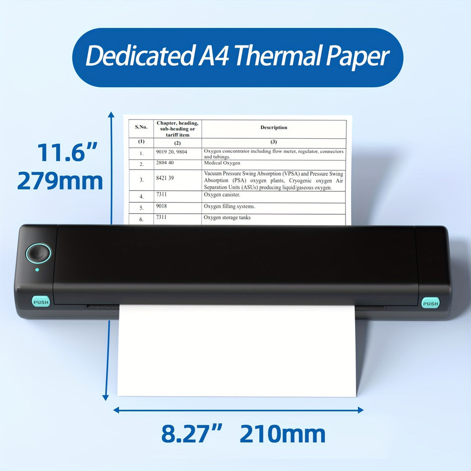 Phomemo M08F A4 Thermal Paper - Compatible With Various Portable Printers - Ideal for Printing Letters, Proposals, and Invoices - Cyprus