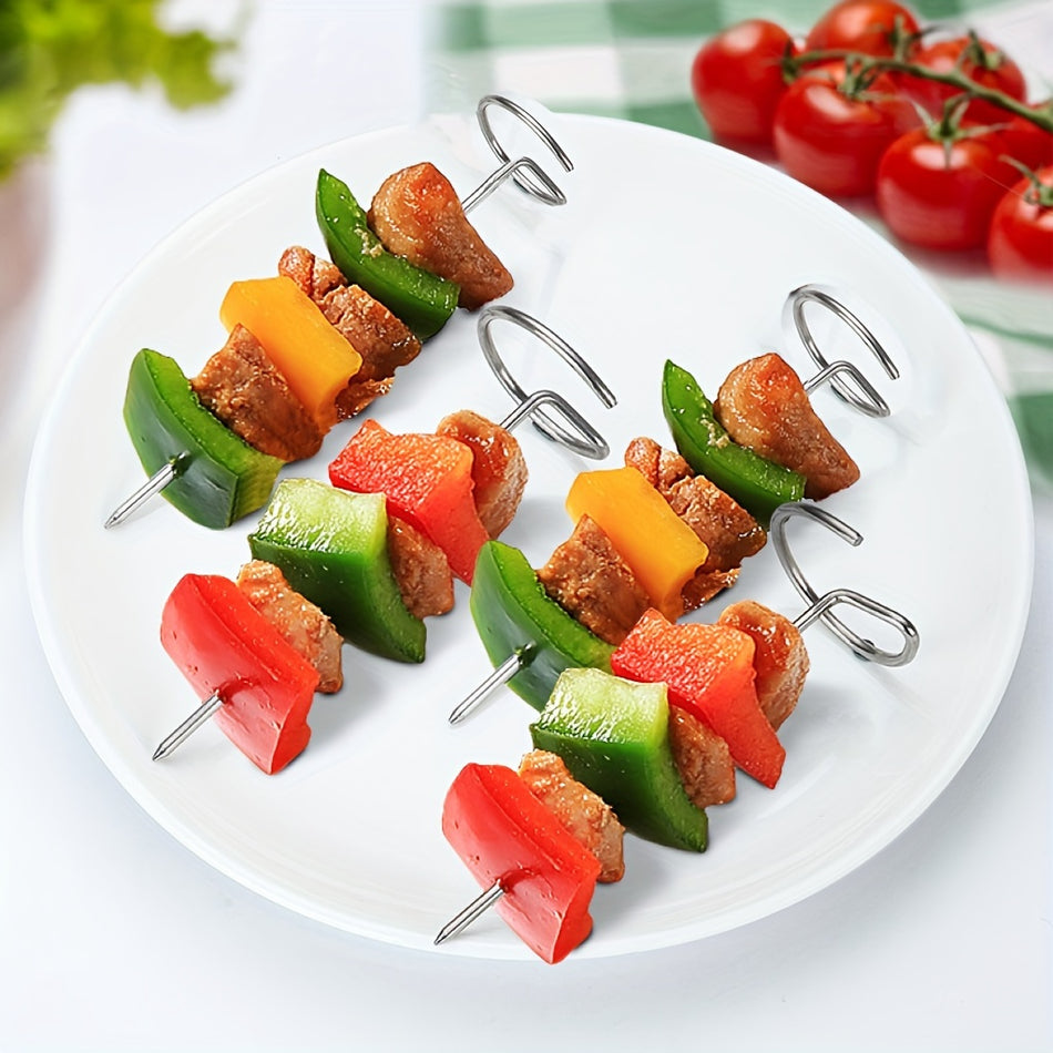 Hava Fritözü ve Fırın için Set Evrensel Paslanmaz Çelik Şoklar - 10/20/30 PCS - Ev Kullanımı İçin Gıda Sınıfı Rotisserie Kiti - Kıbrıs