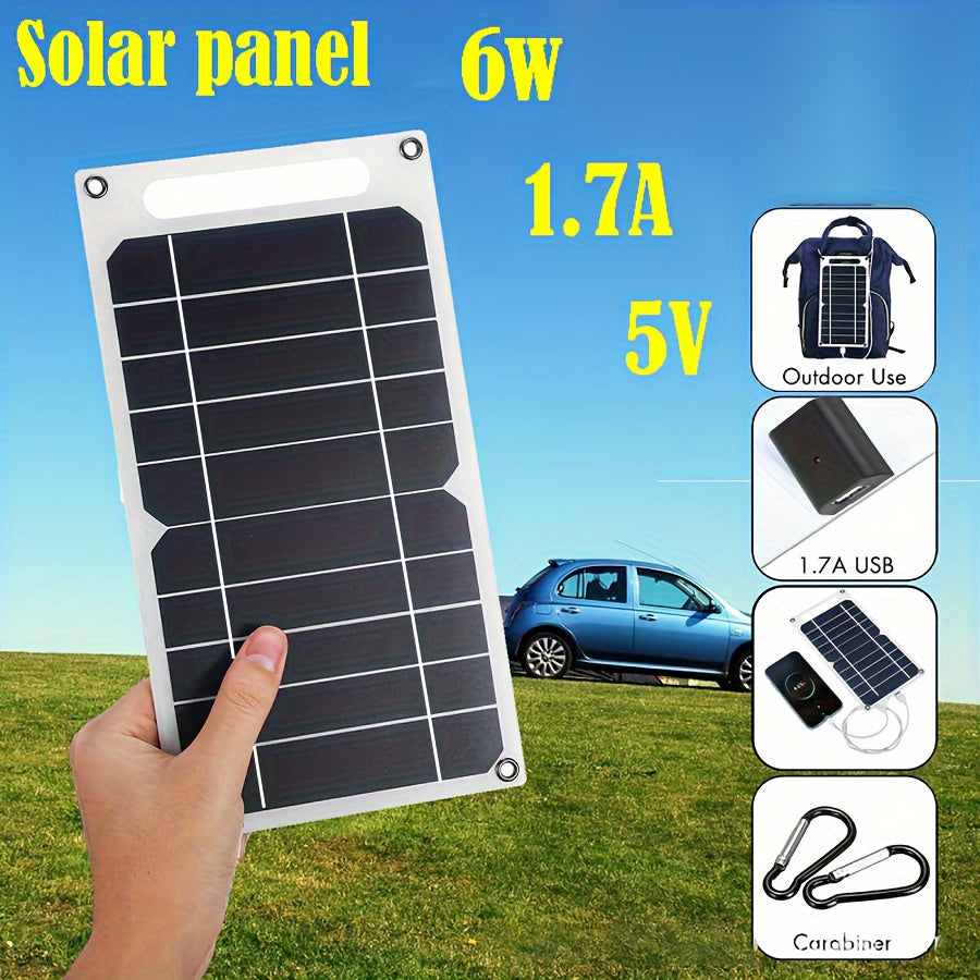 Portable Solar USB Charger for Outdoor Travel and Camping - Cyprus