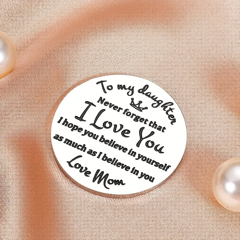 Pocket Hug Token for Daughter - Inspirational Gift from Mom - Cyprus