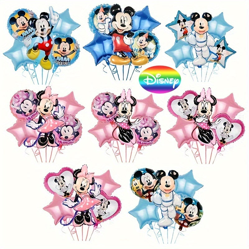 🔵 Mickey & Minnie Mouse Alüminyum Folyo Balonlar - İlk Doğum Günü Partisi Dekorasyonları, UME Markası - Kıbrıs