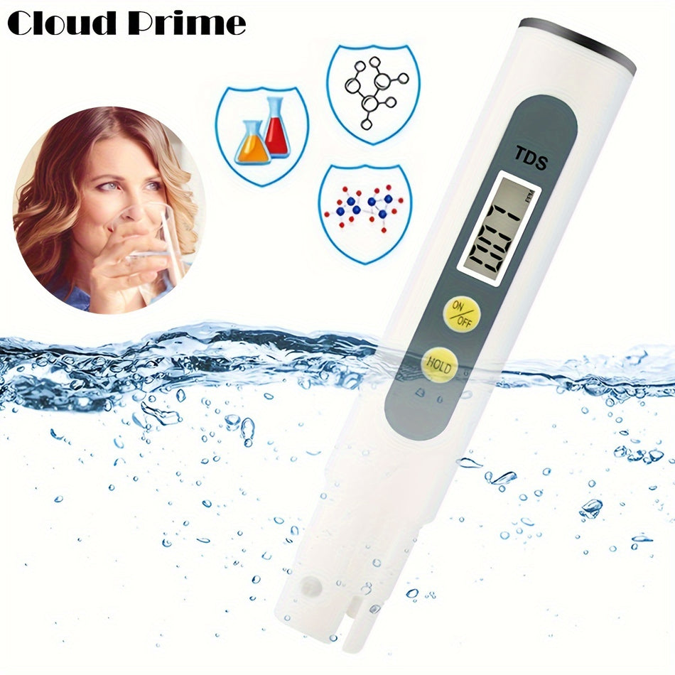 Cloud Prime TDS-M2 Digital Water Quality Test Pen - 0.1 Precision, Battery Powered - Cyprus