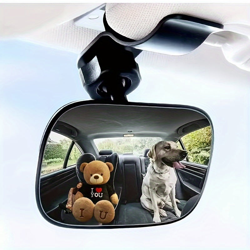 Wide Angle Convex Mirror for Rearview, Adjustable Backseat View Accessories