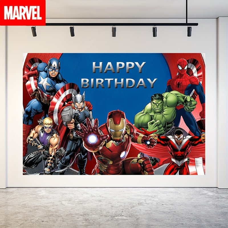 🔵 Avengers Birthday Photo Backdrop - Cyprus