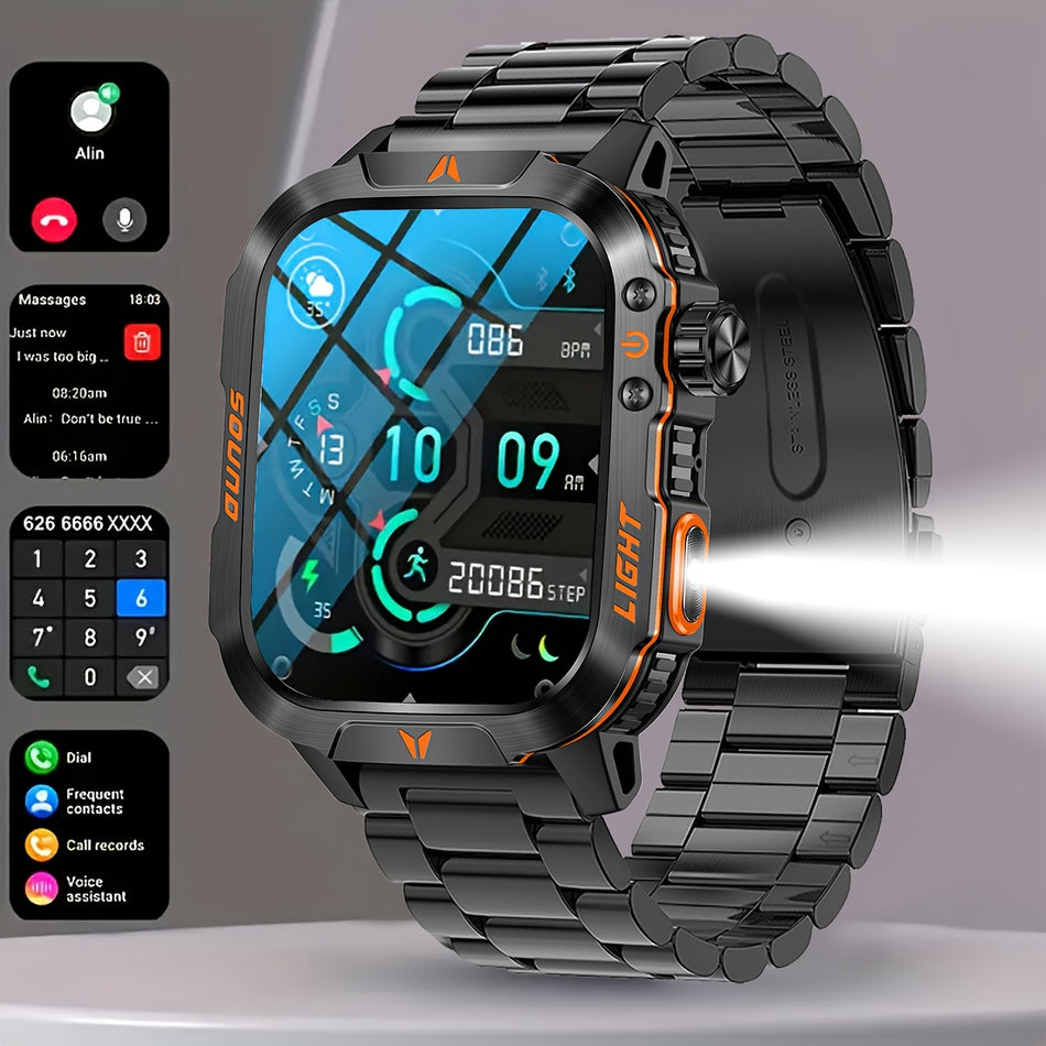 "Smart Sports Watch с большим сенсорным экраном - водонепроницаемые и дорожки - Android и iPhone, совместим с Кипром"