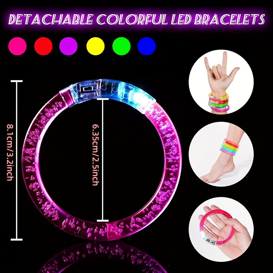 18pcs LED -Glow -Armbänder für Partybevorzugungen, Karneval, Hochzeit - Zypern