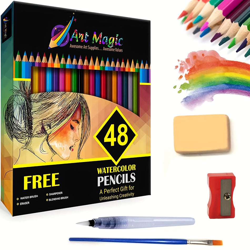 Kalour Watercolor Pencils Set - Premium Art Supplies for Adults and Teens - Cyprus