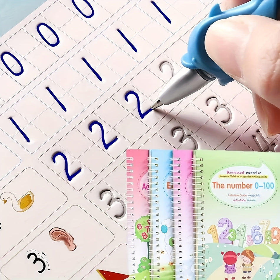 Reusable Kids' Magical Handwriting Workbooks Set - Perfect Gift for Christmas - Cyprus