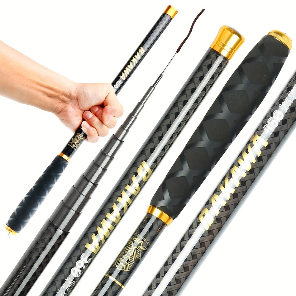 BAKAWA Telescopic Carbon-Fiber Fishing Rod (1.8M-7.2M) for Spinning Technique