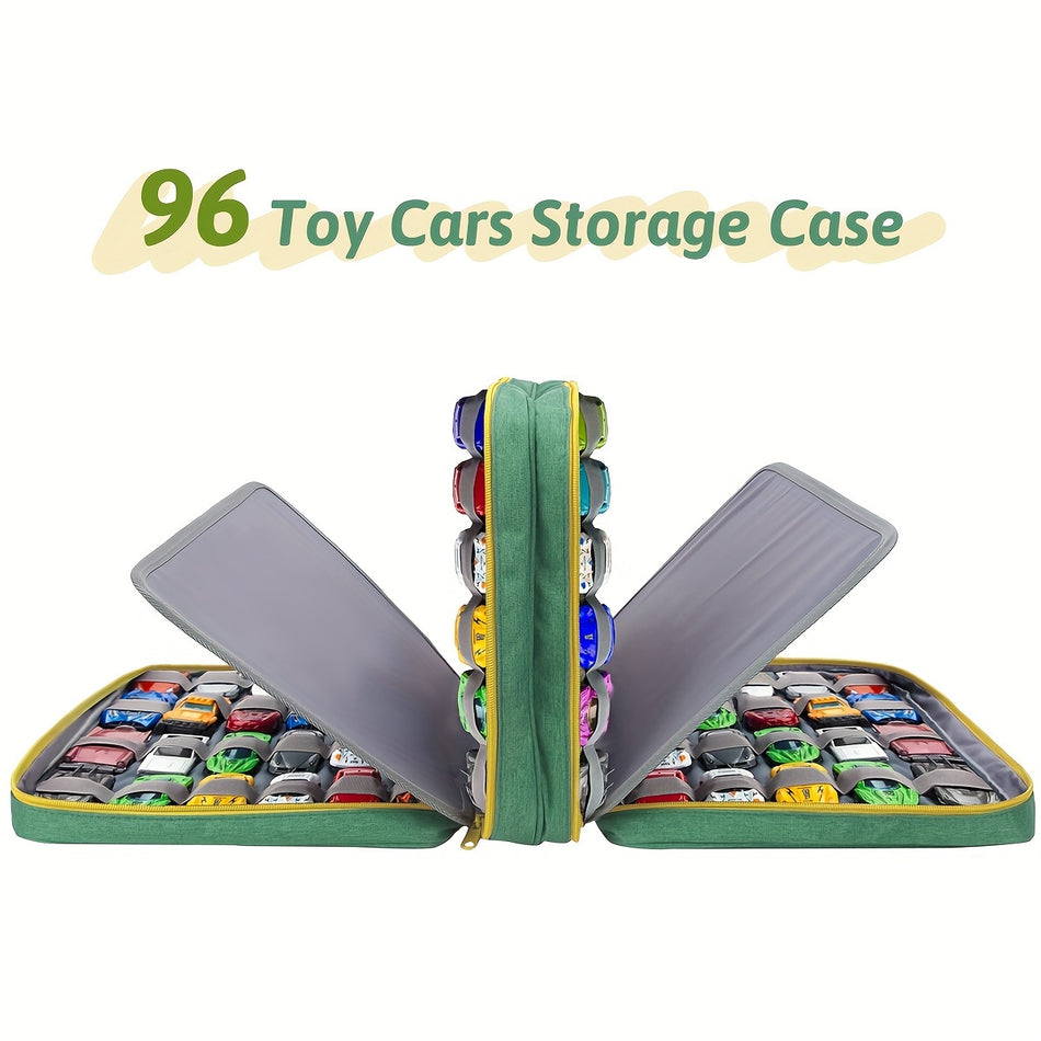 Toy Cars Storage Case with 96 Slots & Double Layers for Mini Toys - Cyprus