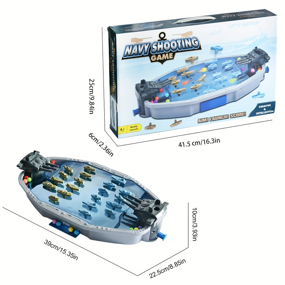 Navy Battleship Shooting Board Game for Kids – 2 Player Battle Fun - Cyprus