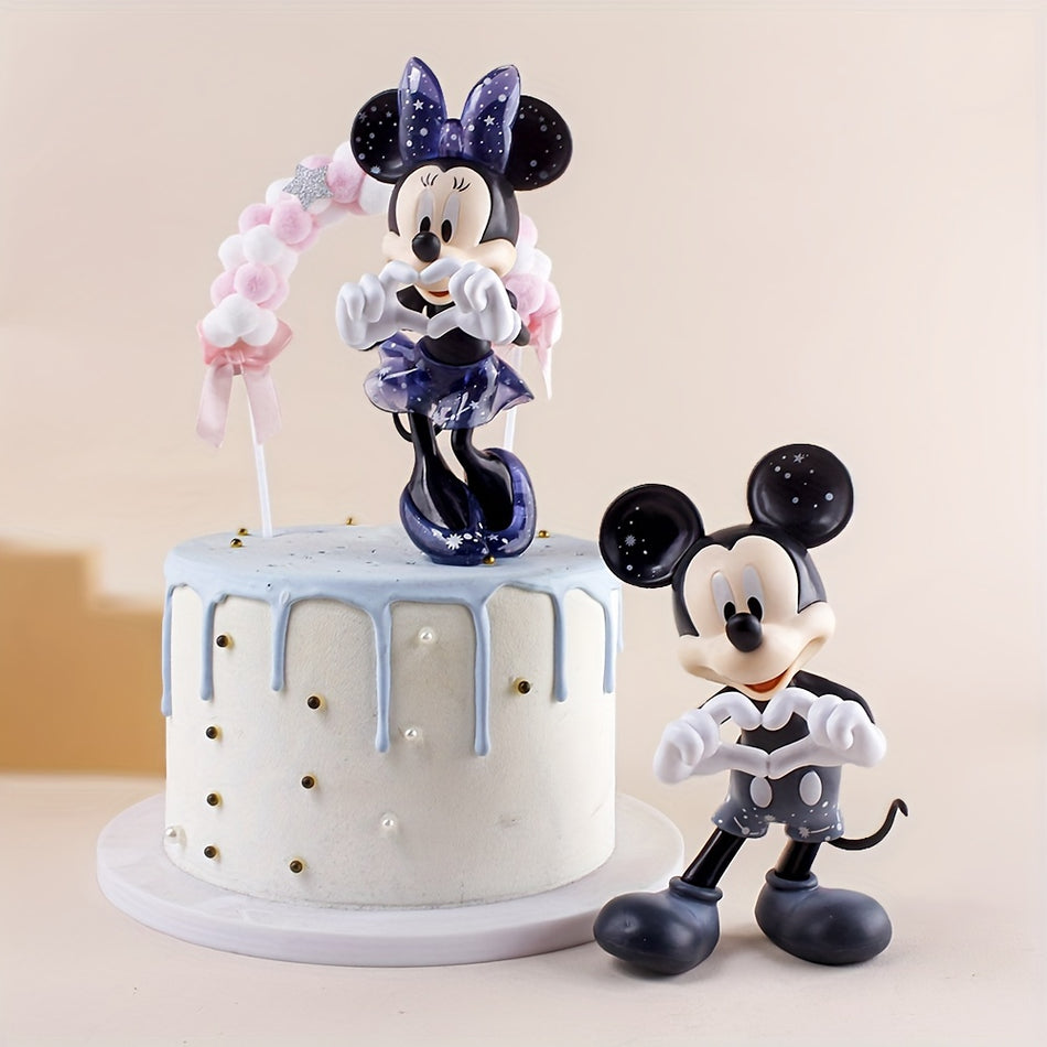 Mickey Minnie Bee Kalp Kek Dekorasyonu 2pcs/Set - Kıbrıs